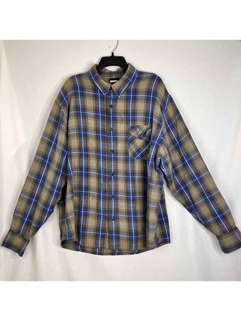 Nike 6.0 Flannel Shirt Men’s XXL Skateboard Y2K Plaid Button Down Long Sleeve